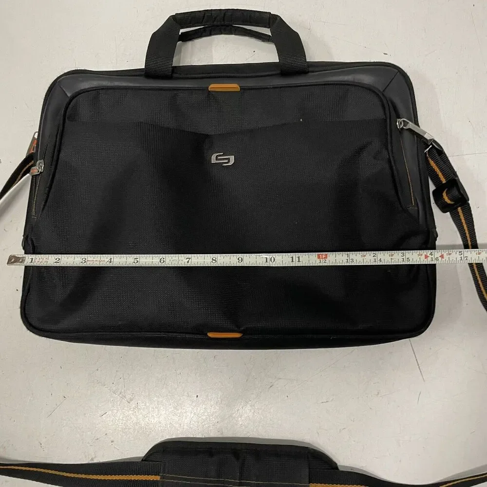 Solo New York “Urban Slim” Briefcase Black Padded 16” Laptop Carrying Case Bag